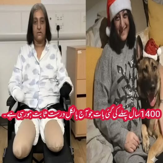 MariaBalochPK's tweet photo. سائنسی تحقیق نے  حضور ر اکرم  صلی اللہ علیہ وسلم کی 1400 سال پرانی  سچائی پر مہر لگا دی۔"
برطانیہ میں مقیم 52 سالہ منجیت سانگا کی یہ کہانی سن کر رونگٹے کھڑے ہو جاتے ہیں جس میں بتایا گیا ہے کہ ان کے پالتو کتے نے ان کے ہاتھ پر موجود ایک چھوٹے سے زخم کو صرف ایک بار چاٹا تھا، 
لیکن اگلے ہی دن ان کی طبیعت اس حد تک بگڑ گئی کہ سانس رکنے لگی اور ہونٹ نیلے پڑ گئے۔ 
ڈاکٹروں کے مطابق کتے کے منہ سے ایک خطرناک بیکٹیریا ان کے خون میں شامل ہو گیا تھا جس کی وجہ سے پورے جسم میں انفیکشن پھیل گیا اور نوبت یہاں تک آپہنچی کہ جسم کو آکسیجن ملنا بند ہو گئی اور ٹشوز مرنے لگے۔ 
خاتون کی جان بچانے کے لیے ڈاکٹروں کو مجبوراََ ان کے دونوں ہاتھ اور دونوں پاؤں کاٹنے پڑے اور وہ 32 ہفتے ہسپتال میں گزارنے کے بعد اب چاروں اعضاء سے محروم ہو چکی ہیں۔ 
یہ لرزہ خیز واقعہ ہمیں حضورِ اکرم حضرت محمد مصطفیٰ ﷺ کے اس فرمانِ عالی شان کی یاد دلاتا ہے
 جس میں آپ ﷺ نے کتے کے لعاب سے بچنے کا حکم دیا تھا اور خاص طور پر فرمایا تھا کہ اگر کتا کسی برتن میں منہ ڈال دے تو اسے سات بار دھویا جائے (اور ایک بار مٹی سے)۔
 یہ صرف ایک مذہبی عقیدہ نہیں بلکہ انسانی صحت کی حفاظت کا ایک بہترین اصول ہے جسے آج کی جدید سائنس بھی تسلیم کر رہی ہے، 
اس لیے ضروری ہے کہ ہم اسلامی احکامات کی حکمت کو سمجھیں اور اپنی زندگیوں میں احتیاط کو اپنائیں 
کیونکہ یہ احکام ہماری اپنی حفاظت کے لیے ہیں۔