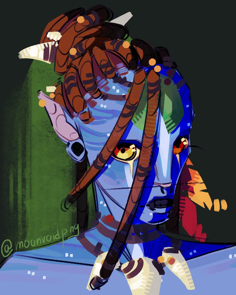 moonvoidpng's tweet photo. my na'vi portraits, first being the newer one thats also a comm
#avatar2009 #afop https://t.co/q33XME3CAC
