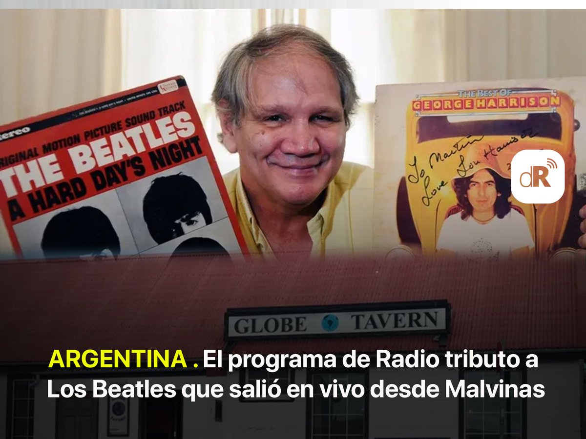 chachaduran's tweet photo. 📍#NEWS Medios &amp; Broadcast 👉 ARGENTINA . El programa de Radio tributo a Los Beatles que salió en vivo desde Malvinas - https://t.co/pdQy4on20t

📍 https://t.co/tTGwaV7EVN l Más info: https://t.co/XHbNh4PDYg

#malvinas @MartinAragon @eternabeatles @hernandelorenzi @GlobeTavern https://t.co/YLyzXWxk2T