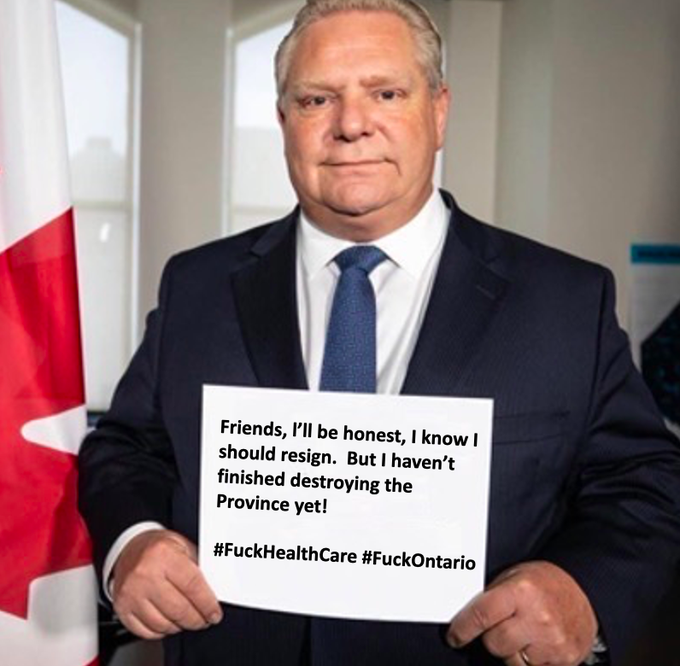 Lilyframe's tweet photo. @fordnation Protect Ontario? My ass!!! https://t.co/EZ81BeiiaG
