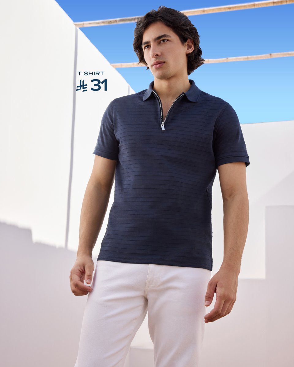 maxfashionMENA's tweet image. When the temperature rises, your wardrobe should have linen that keeps it light, cotton that keeps it cool, and silhouettes that don’t try too hard but still get it right with t-shirts starting at 31 SAR

#MaxFashion #NewCollection #SummersDressing #MensFashion #ElegantStyle