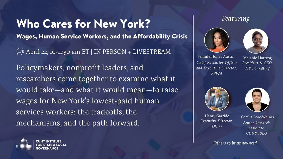 CUNY Institute for State & Local Governance tweet media