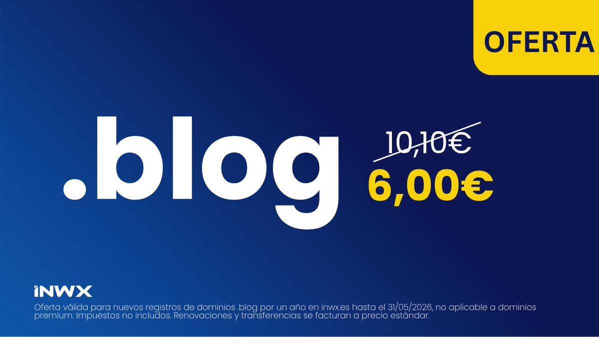 INWX España - Expertos en dominios tweet media