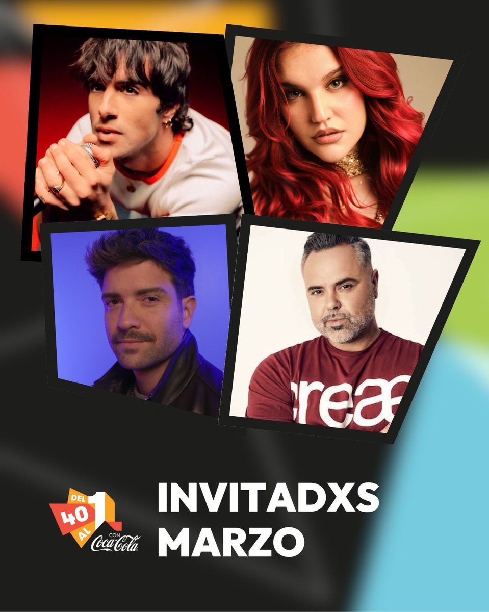 Vaya mesecito que se nos ha quedado con invitadxs de LUJO 🙌🏽

Gracias por pasaros por #Del40al1CocaCola a compartir música con nosotros. ✨

Recordad que podéis disfrutar de TODOS los Cotos Vips al completo en el canal de YouTube de LOS40 😉