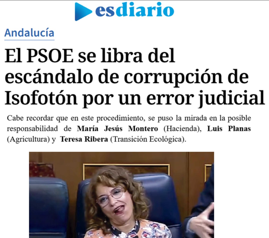 Tambien es mala suerte, q todo lo relacionado con la corrupción de la P0s3, ha prescrito, se ha olvidado, o el juez tiene un error procesal. Siempre??? Habra alguna mano negra de por medio???
Mientras los corruptos en la calle