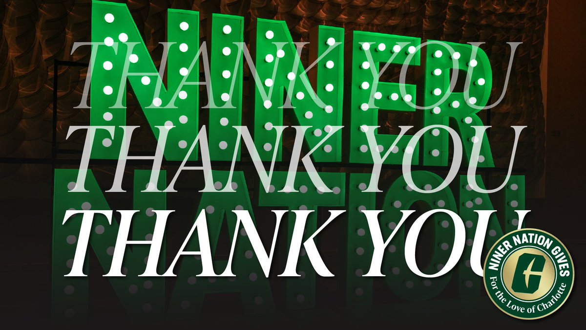 CLTAtkins's tweet photo. Thank you, Niners! The impact of your support of Atkins Library during #NinerNationGives will far exceed the 49 hours of the campaign. 🤙💚🫶 https://t.co/gm5gREEDS4