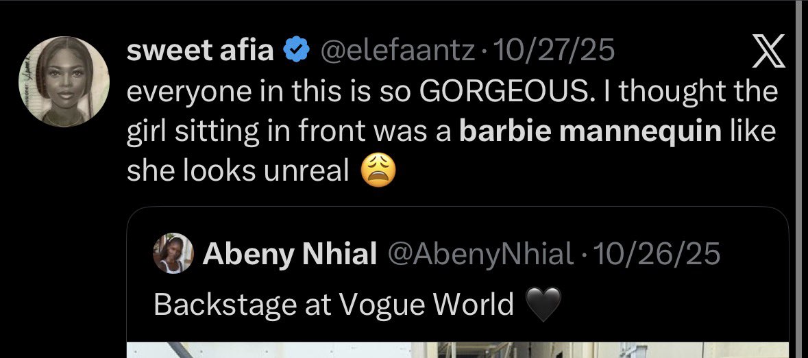 sweet afia tweet media