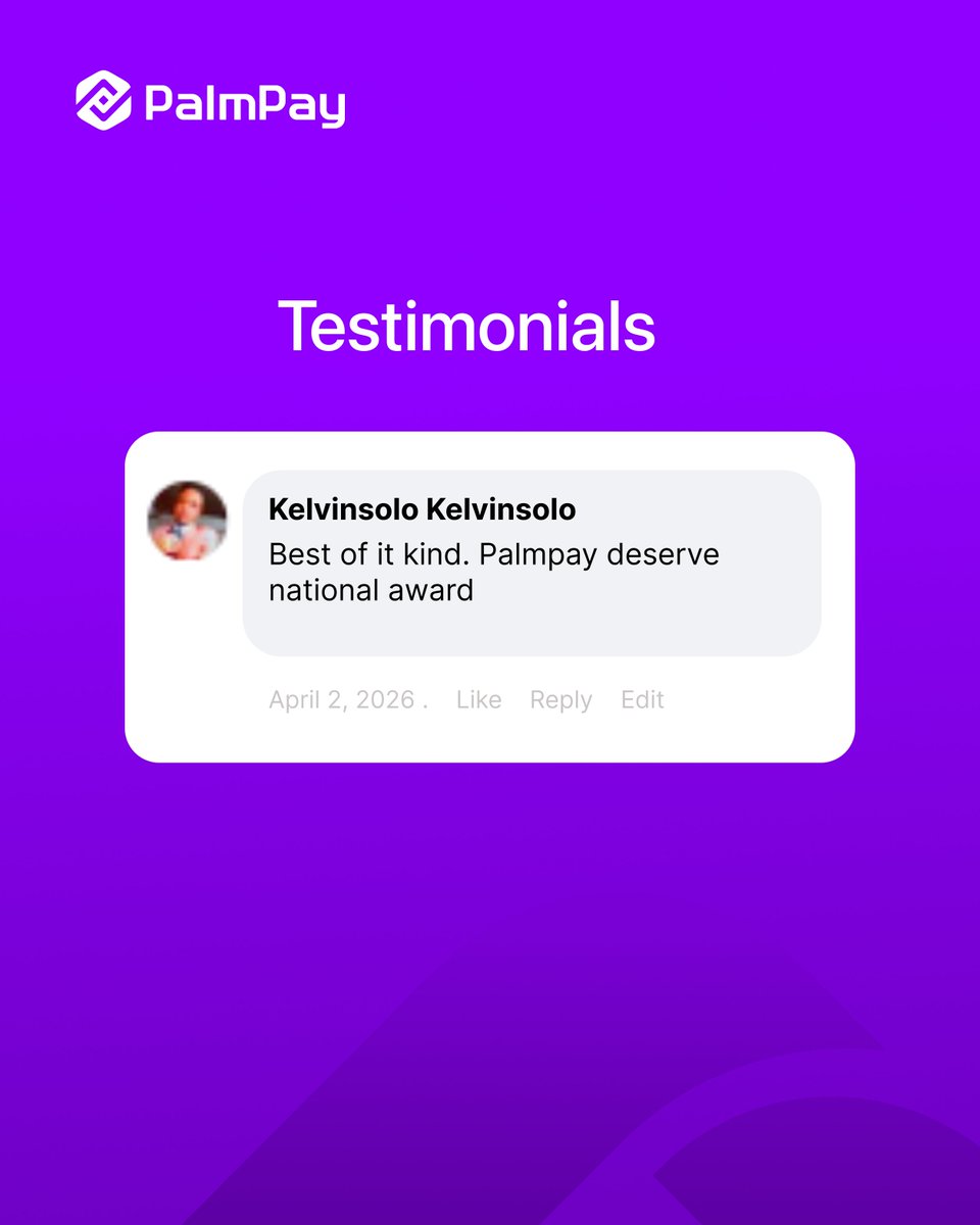 PalmPay Nigeria tweet media