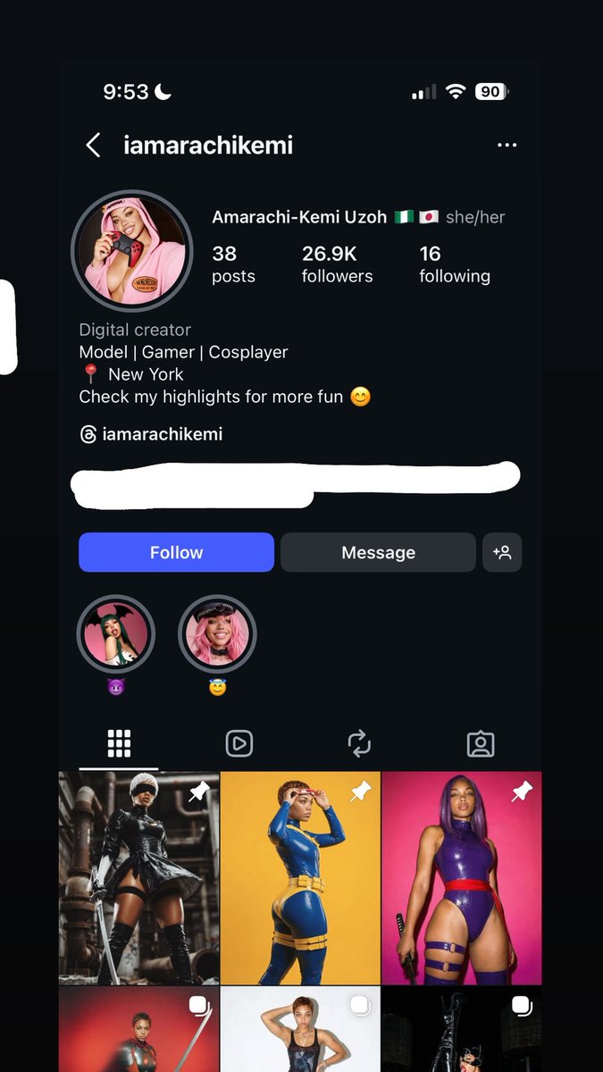 So there's an AI Cosplayer page on IG???? Yikes. Smh
