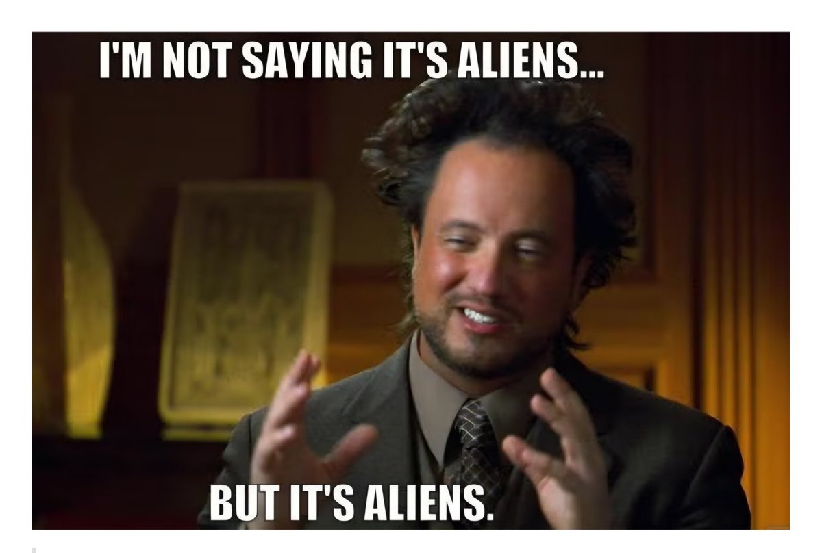 Its always aliens when something bad happens...huh? 
It could be the psychos here on earth... 
but lets just say....