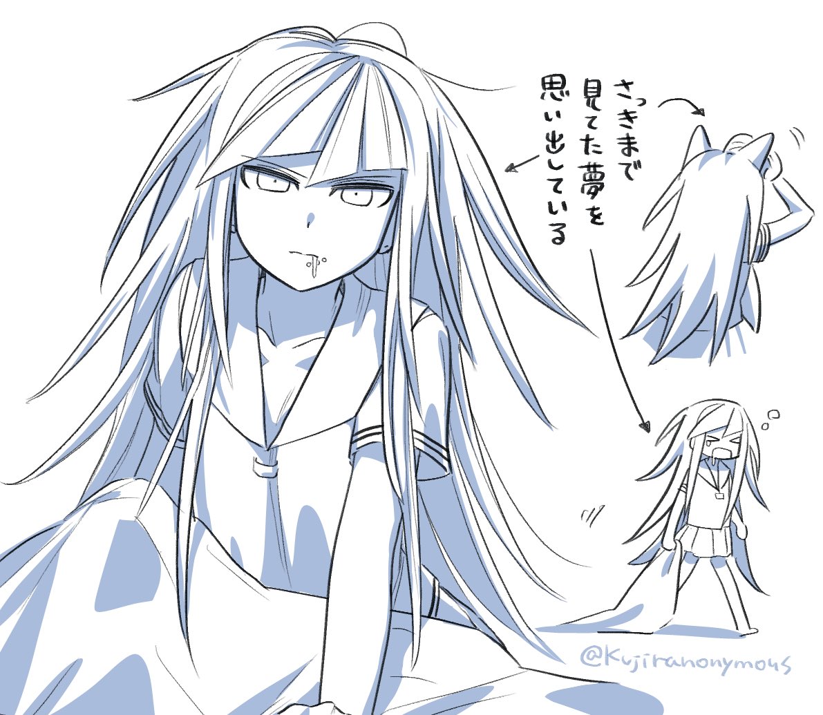 コロシアイ中もおまけモードもみんな多分制服のまま寝てるのすごい寝づらそう