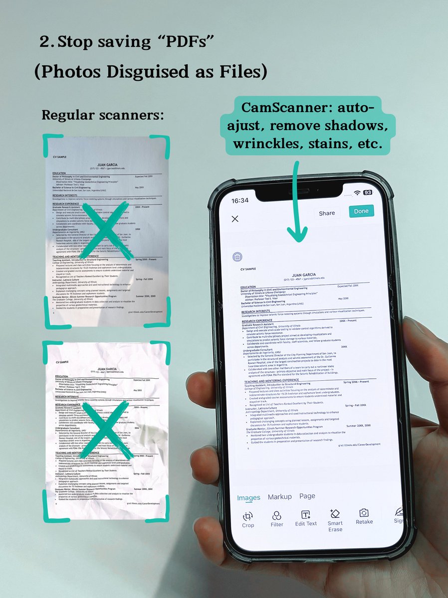CamScanner's tweet image. The PDF way to boost your productivity! Ditch the piles of messy papers and endless scrolling. This simple guide shows you how to make the best use of CamScanner! #camscanner #scannerapp #scanmoreprofessionally #productivitytips #studyhacks