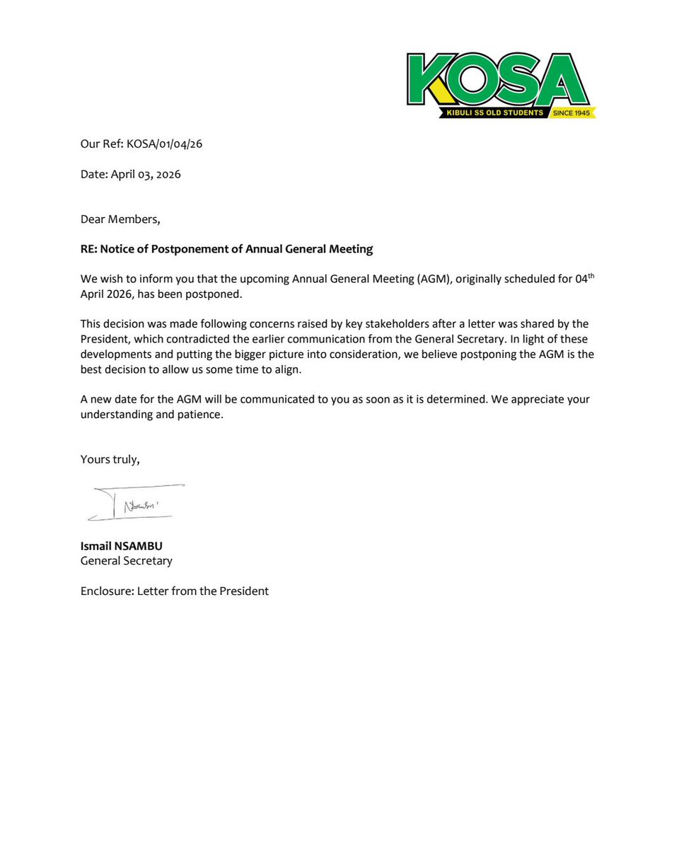 Kibuli Old Students' Association - KOSA tweet media