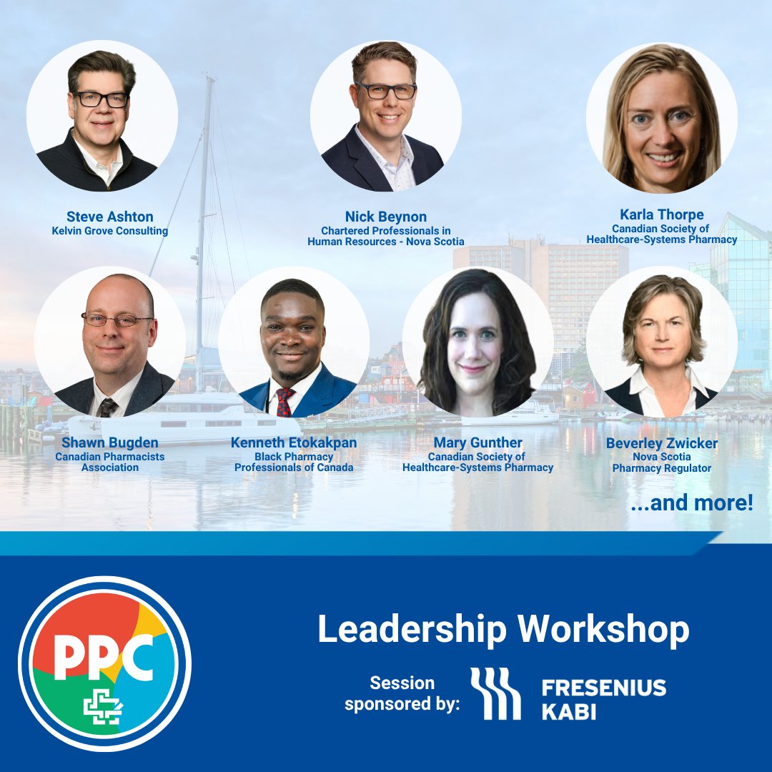 CSHP_SCPH's tweet photo. Join senior pharmacy leaders from across Canada at the PPC Leadership Exchange on April 30, 2026, in Halifax. This afternoon and evening event offers focused discussion and connection on key priorities shaping pharmacy practice, followed by a relaxed networking evening.
 
Register for Workshop and Evening➡️ https://t.co/LIvdD4fAh3
Register for PPC➡️ https://t.co/ToVKeRYpx2