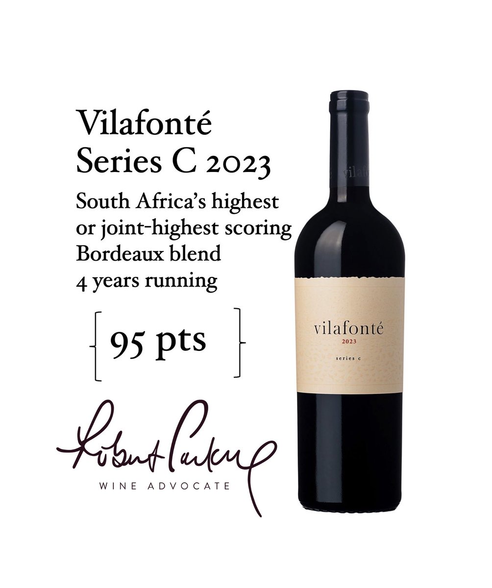 mikeratcliffe's tweet photo. The new 2023 @Vilafonte Series C scores 95 points in the Robert Parker @Wine_Advocate "South Africa report - coming April 9th.
https://t.co/BsW5RpcOSG https://t.co/xj94A7q6VP