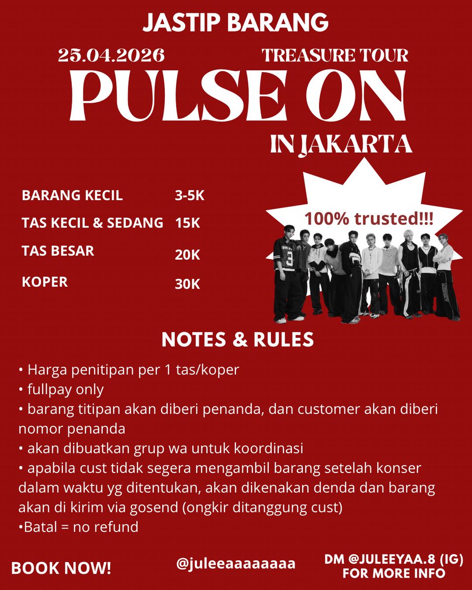 jule jastip barang pulse on jkt ˖★🎸🎧⋆｡ °⋆ tweet media