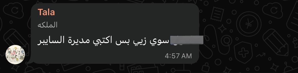 مديرة السايبر tweet media