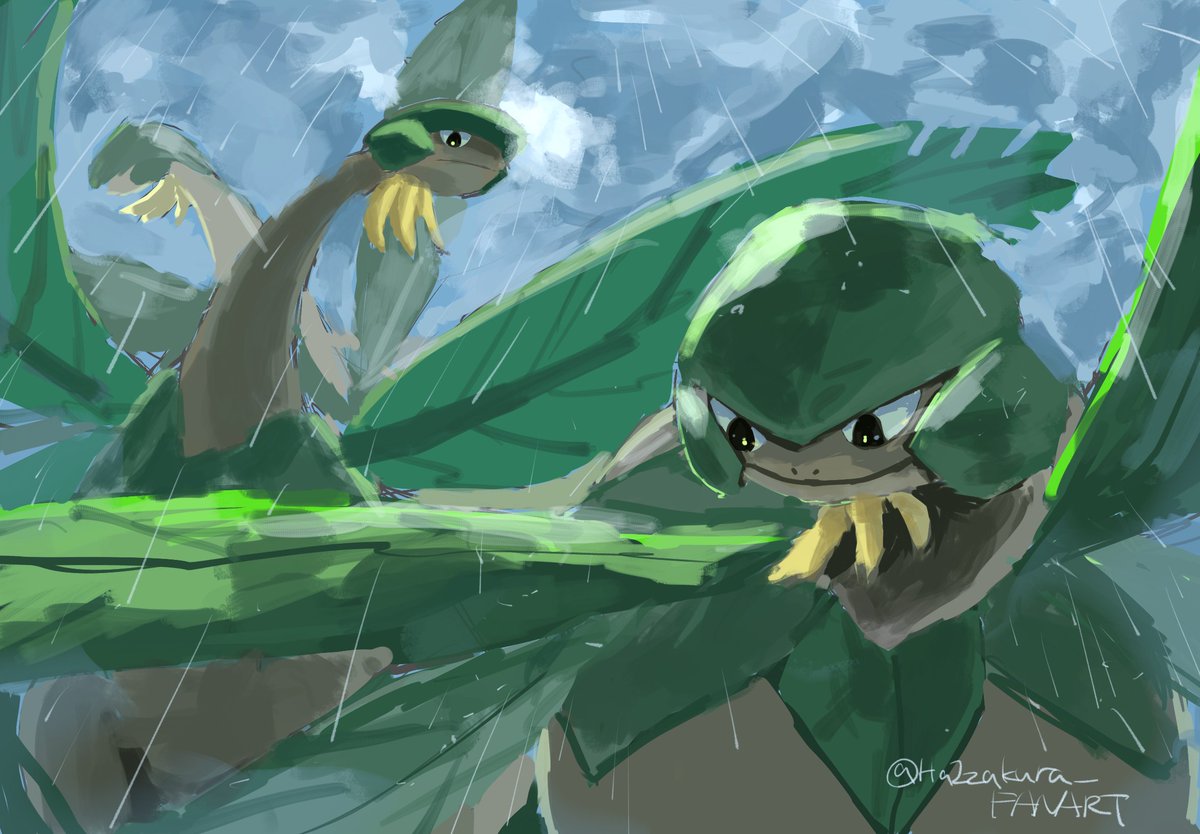 #ポケモン版深夜の真剣お絵描き60分一本勝負
＋10min  119ばんどうろ