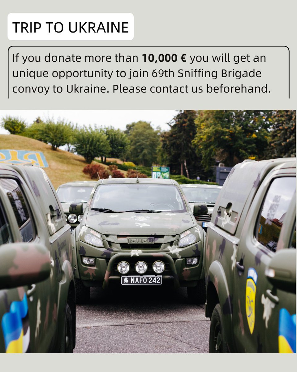 ☘️ The Irish Battalion campaign for a NAFO drone bus for Ukraine's 118th Brigade via <a href="/69thSB/">NAFO 69th Sniffing Brigade</a> is just €3,500 short of its target!

☘️ Donate any amount to help or €100+ to claim a campaign patch! €200+ to claim two patches!

☘️ help99.co/patches/irish-…

🚐 Each NAFO truck is
