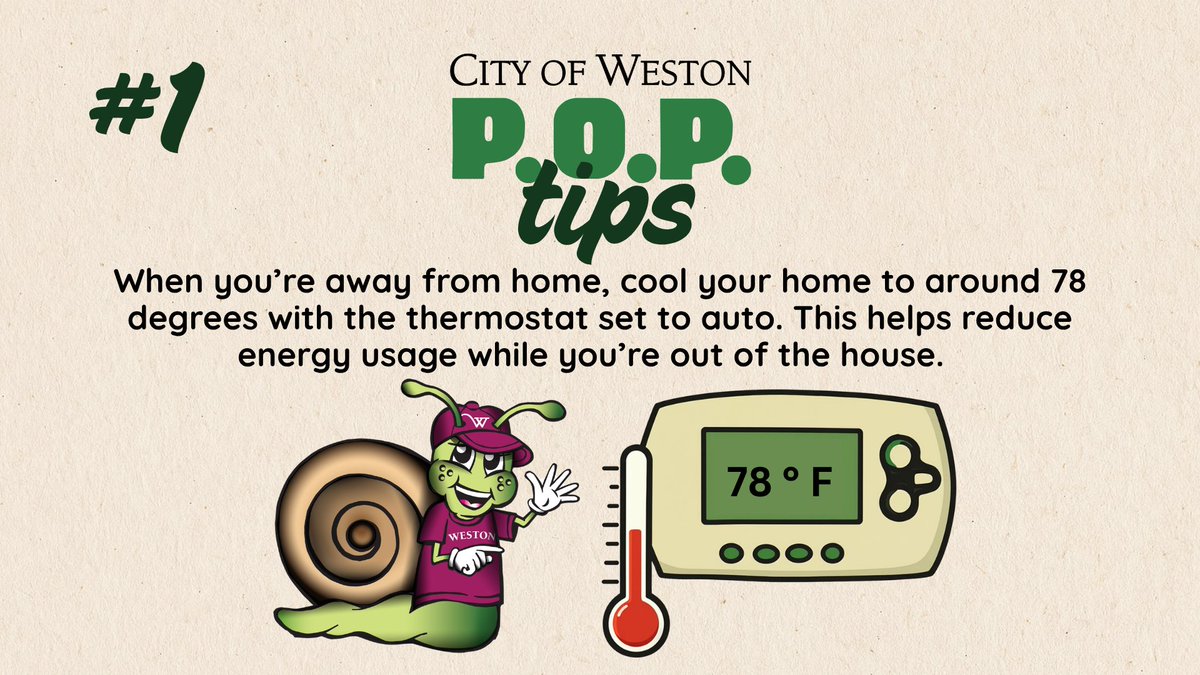 CityofWeston's tweet image. 🌍April in Weston is #ProtectOurPlanet Month! 🌍

Use less hot water, wash only full loads, and take short showers. The water heater is a large energy use in the home, with 90% of the energy used to wash clothes is from heating. This can significantly reduce CO2 emissions.

Check