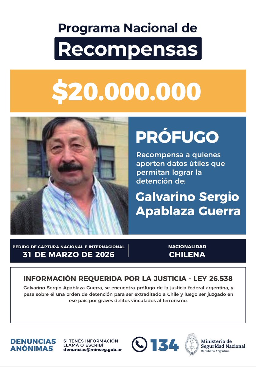 Ministerio de Seguridad Nacional tweet media