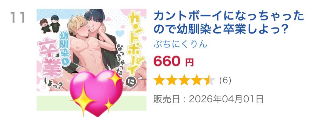 ぷち にくりん@カントボーイBL発売中🌸 tweet media