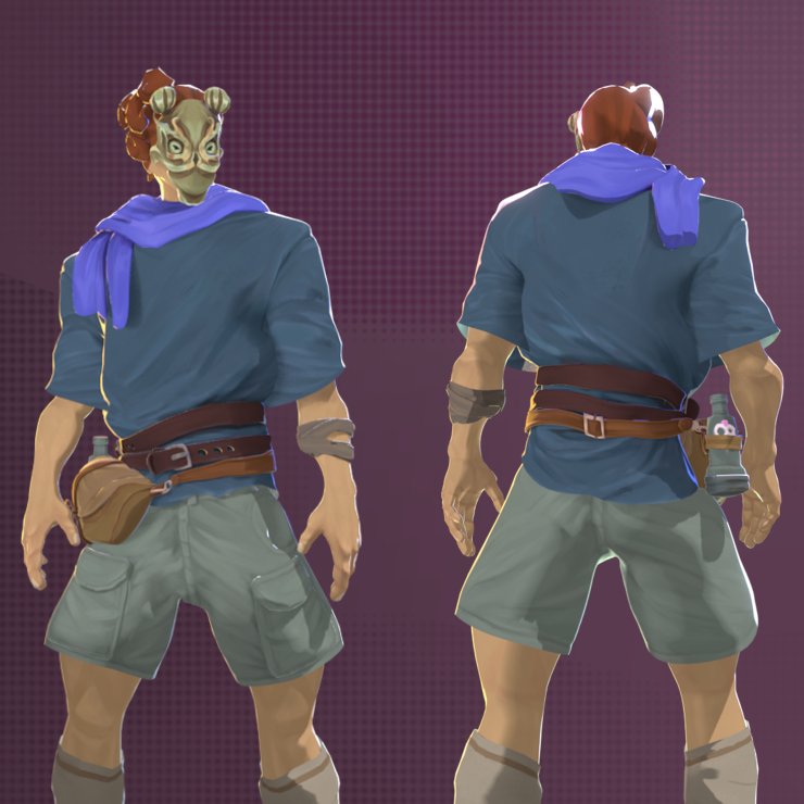 19lQuey_'s tweet photo. Stylized character project – No Face 🐸
Tried pushing hand-painted style + presentation

#3Dart https://t.co/dyvJ8yUl1E