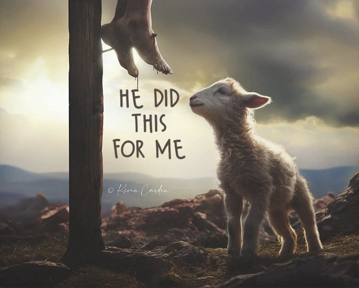 1True_American_'s tweet photo. He could have come down from the cross. 
He had the power. 
He had the authority. 
But He stayed. 

Because of you. ❤️ https://t.co/YMQw4BdQHK