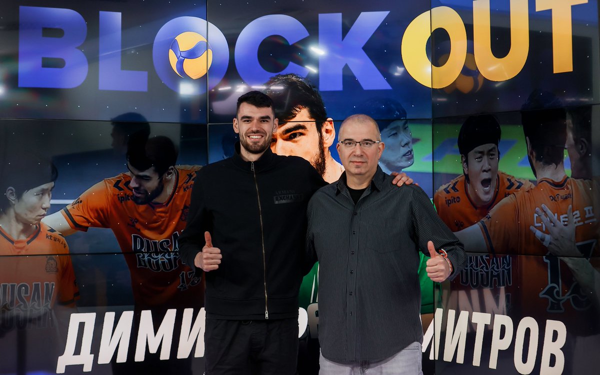 BanchevIvailo's tweet photo. Dimitar Dimitrov, who scored 6️⃣6️⃣7️⃣ points for the Korean Busan to https://t.co/wnRDoBOHtP: I dream of playing in front of 1️⃣2️⃣ 5️⃣0️⃣0️⃣ spectators for Bulgaria at Eurovolley 2026 in Sofia💪🏐🇧🇬
@EwaMac1 
@Jakub110Jakub 
@Volleyball_it 
@VolleyActu 
@VolleyTime1 
@MontpellierHSC https://t.co/ULg3yPTR7D
