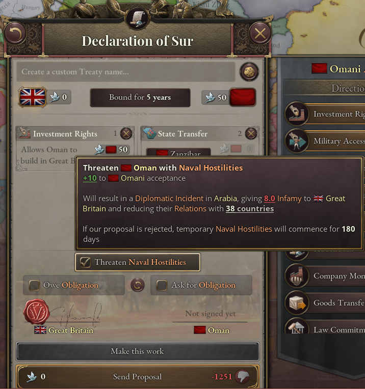 ProudBavaria's tweet photo. GUNBOAT DIPLOMACY in V3!

You can threaten countries w/ your navy!
They still don't sign a treaty?
You get 180 days to bombard their shores, sink their ships &amp; take their trade!

The harder you hit, the more will even OTHERS respect your threats going forward!

BECOME BRITISH! https://t.co/hh8wNtWxp4