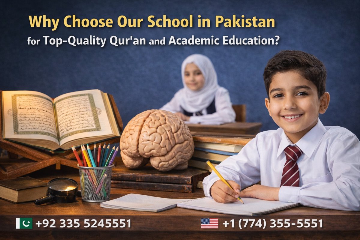 Iqravirtualsch's tweet image. Why Choose Our School in Pakistan for Top-Quality Quran and Academic Education?
Experience excellence in Our School in Pakistan in all citiesSchool In Pakistan &amp;amp; International School In The Global World. #Education #Quran #TopQuality #Pakistan #GlobalSchool #Learning #Success
