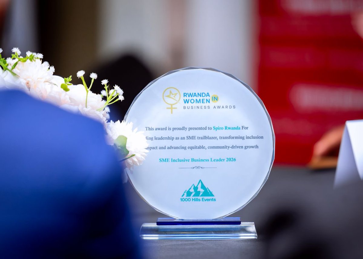RoyalFMRwanda's tweet photo. More than recognition-this is impact in motion in Rwanda.
@spiro_rw Rwandaβs win at the Women in Business Awards reflects our commitment to innovation, inclusion, and building a future that creates real opportunities for more people.
#SpiroRwanda #WomenInBusiness #ImpactInMotion #ElectrifyingAfrica