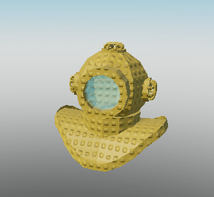 Levdev23's tweet photo. Diving Helmet Stud Style #Roblox #RobloxDev #robloxstudio #gamedev #modeling https://t.co/LS6lZRIjQX