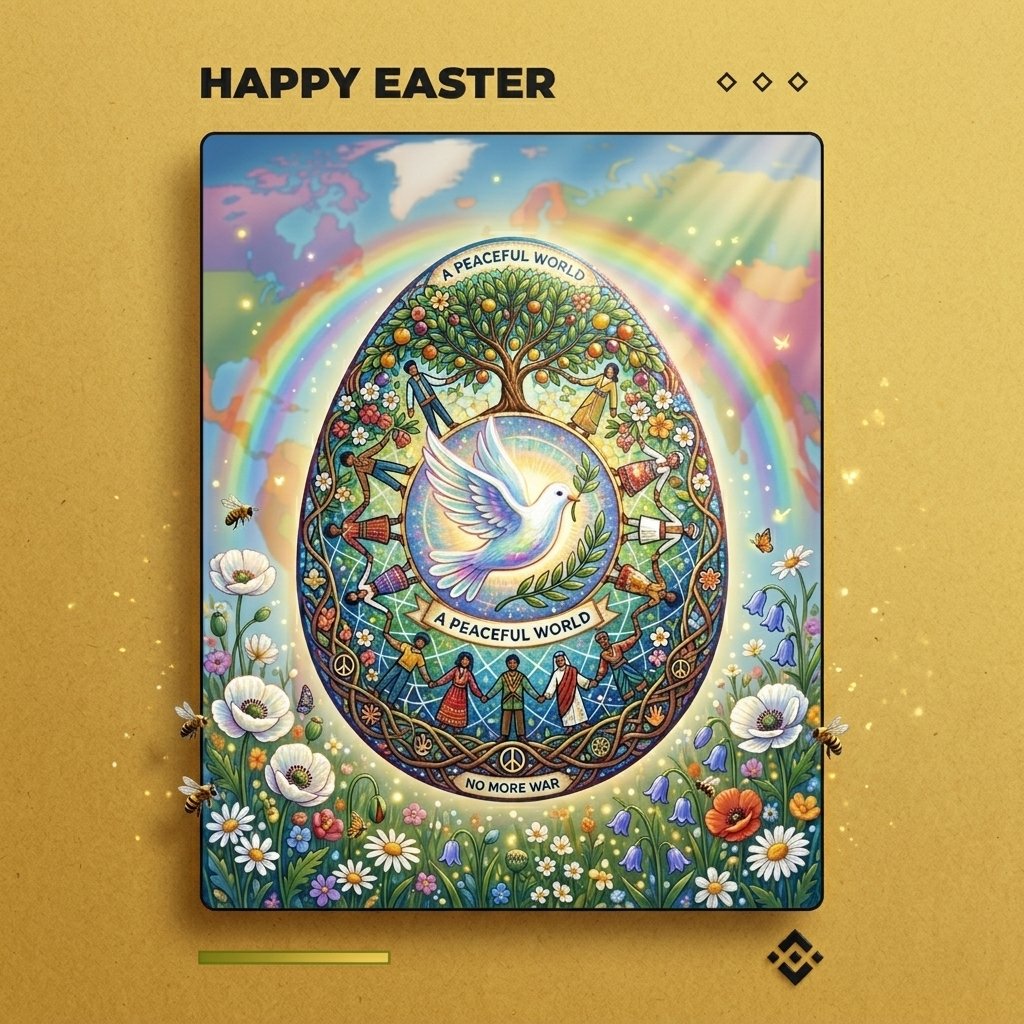 Namnbv12's tweet photo. @binance Happy Easter! Let’s pray for a world where peace and kindness prevail!
#BinanceEaster https://t.co/JYAC8fWe1z