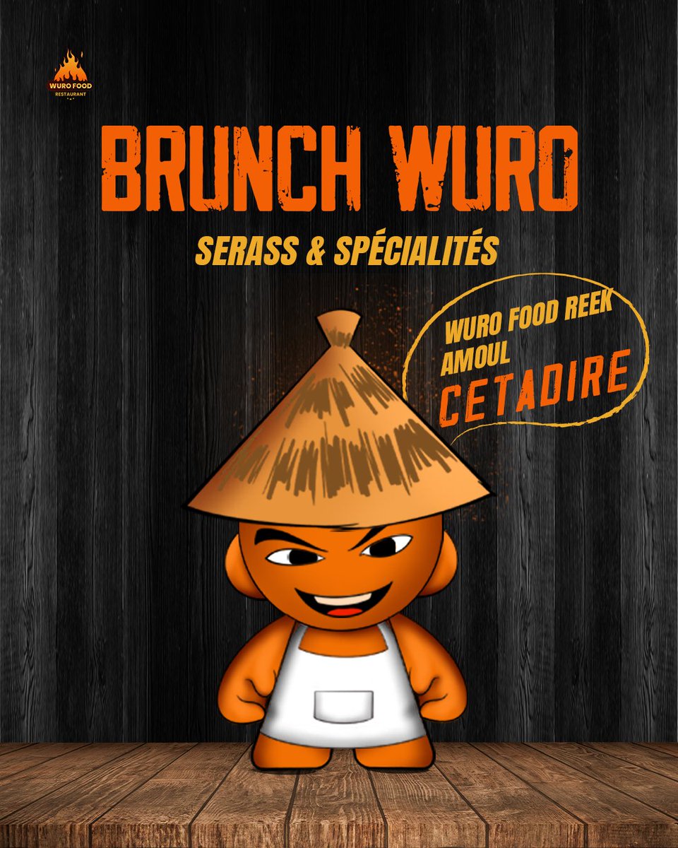 Oui, vous ne rêvez pas !

Ce DIMANCHE : Les Brunchs débarquent chez Wuro Food ! 🍳
Le Serass et le Healthy Thiaya vous ont manqué ? Ils reviennent en force avec notre nouvelle carte Brunch !

Faites votre choix : 👇🏽