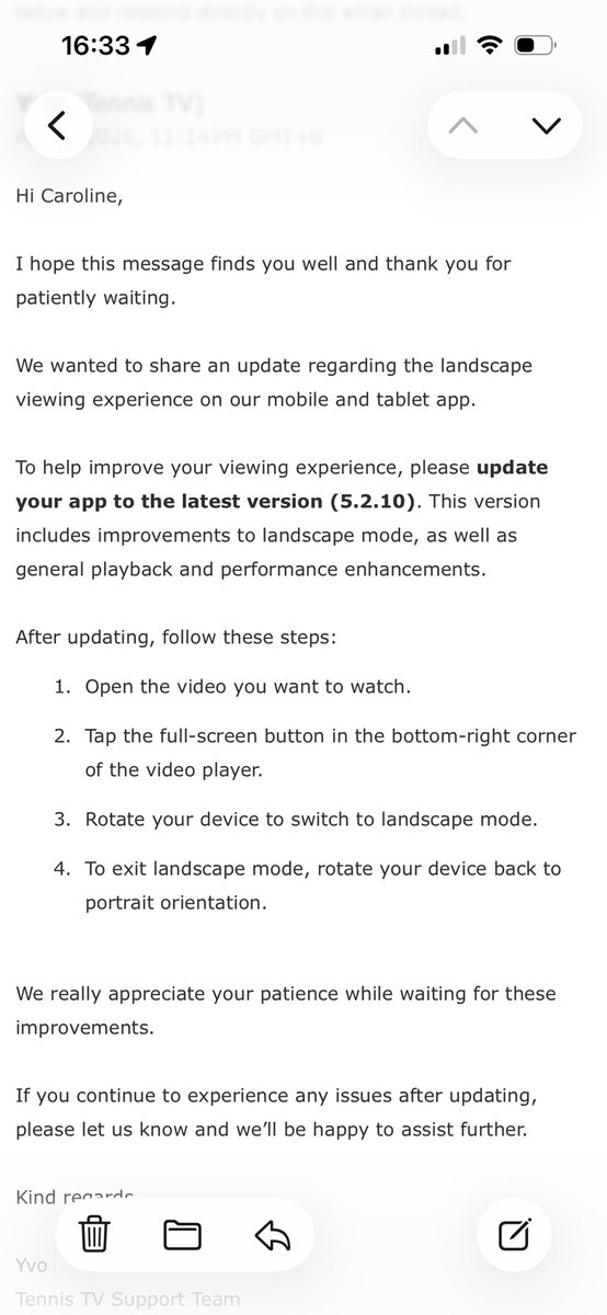 Caroline tweet media