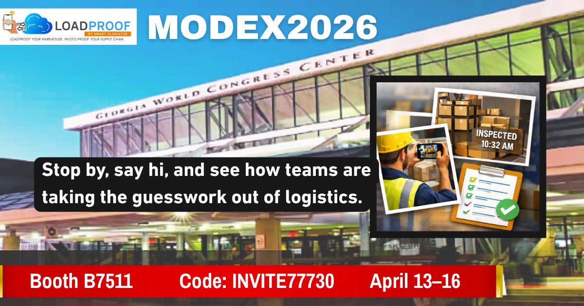 Headed to MODEX 2026?

Come find the LoadProof team at Booth B7511. We’re showing how to stop unfair damage claims with quick photo proof.
🎟️ Code: INVITE77730
📍 Atlanta | April 13–16

Book a meeting: meetings.hubspot.com/ianb4/modex26

#MODEX2026 #SupplyChain #Logistics
