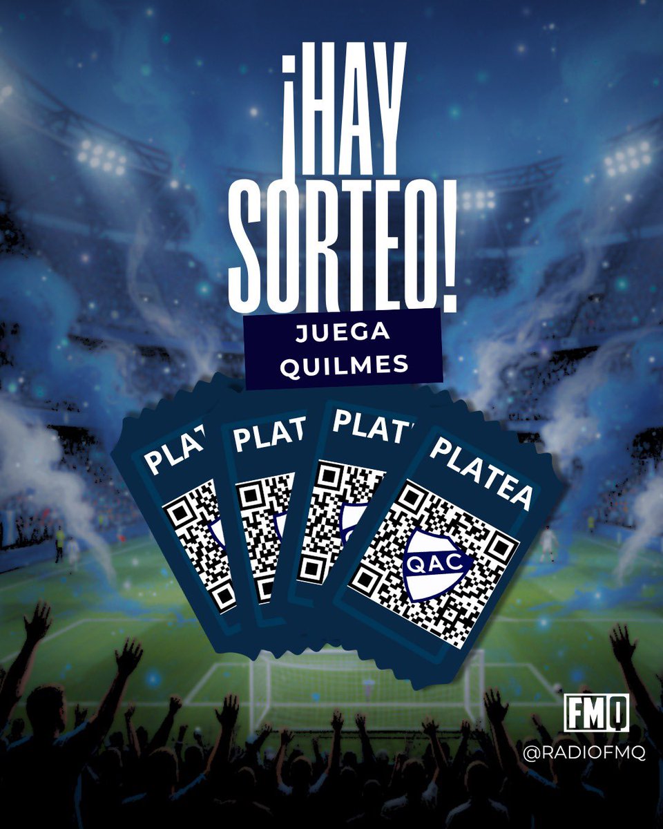 radiofmq's tweet photo. 🎟️ ¡GÁNATE UNAS PLATEAS!🍻

Alentá al Cervecero este domingo vs. Maipú 💙

📲 Para participar:
Dejanos tu comentario + tus últimos 3 del DNI en nuestro canal de YouTube o por WhatsApp al 11 4033-1497

🏟️ ¡Nos vemos en la cancha! https://t.co/EsQUdoNcgx