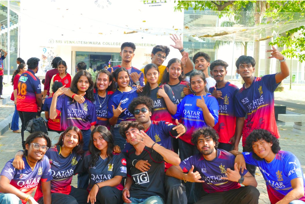 SVCE Autonomous Bengaluru set the stage to grandly welcome the electrifying season of the IPL 2026!

An unmatched energy with a spectacular flash mob, vibrant dance performances, and a symbolic unboxing of IPL 2026.
#SVCEBengaluru #IPL2026 #SVCECulture #CampusVibes #FlashMob