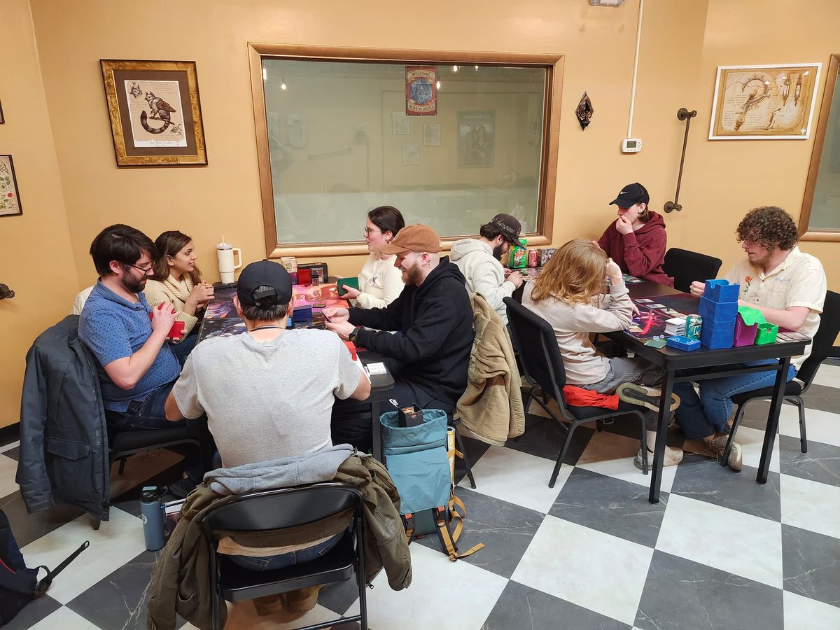 griffonest's tweet photo. Four years ago, on April 1st, GriffoNest Games opened its doors on the Historic Woodstock Square.  Since then, we have had the privilege of meeting so many awesome people and watching our gaming community grow.  We appreciate you all. https://t.co/wXPMVi1NAC