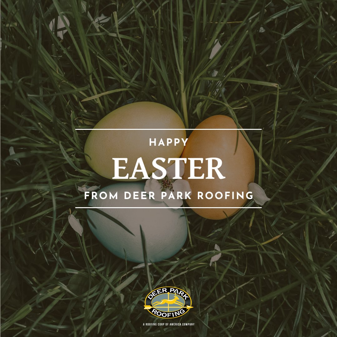 Happy Easter from Deer Park Roofing. We hope you enjoy a wonderful day spent with the people who matter most. We hope all of our customers, employees, and community take a moment to recognize this meaningful day. Our offices are closed today and we will reopen on Monday.
