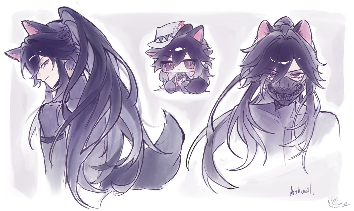 Yuuume_yume's tweet photo. 🐺
感覺他很適合高馬尾
#Ashveil https://t.co/JwPmU6oTQv