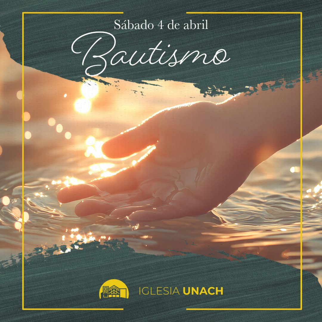 Celebra un nuevo comienzo

Únase a nosotros este sábado 4 de abril para una ceremonia de bautismo en nuestra Iglesia. Sé parte de este momento sagrado de fe y renovación. 

#DíadelBautismo #FeYRenovación #IglesiaUNACH #semansanta2026