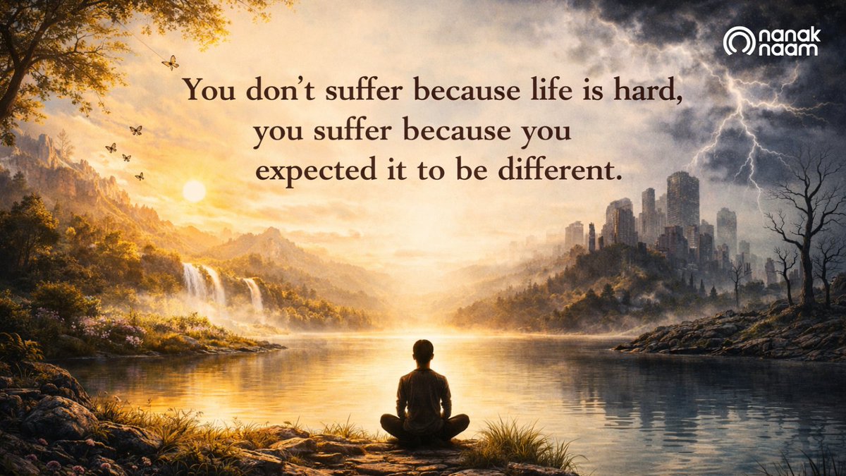 Nanak_Naam's tweet image. Ever feel like life isn’t going the way you thought it would?
.
#life #MindfulLiving #peace