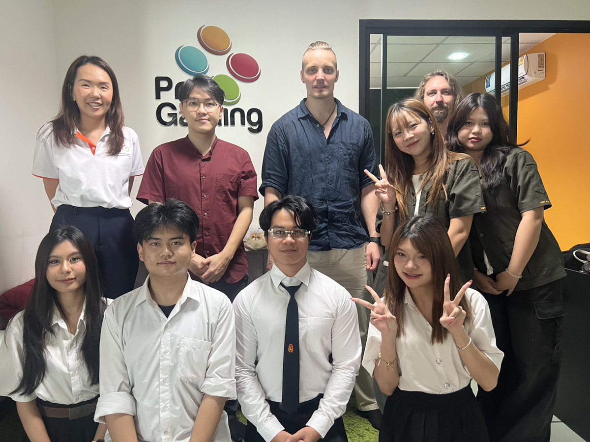 MediaTechKMUTT's tweet photo. 🎮 น้องๆ #MediaTechnology @KMUTT เยี่ยมชม @ProGaming บริษัทพัฒนาเกมชั้นนำของไทย!
✅ เรียนรู้การทำเกมจริงในอุตสาหกรรม
✅ พบรุ่นพี่ศิษย์เก่าที่ทำงานที่นี่.ขอบคุณสำหรับโอกาสครั้งนี้ครับ!
🙏🚀 #GameDev #ThaiGameDev #CompanyVisit #SoftPower https://t.co/0XmWAMcSWo