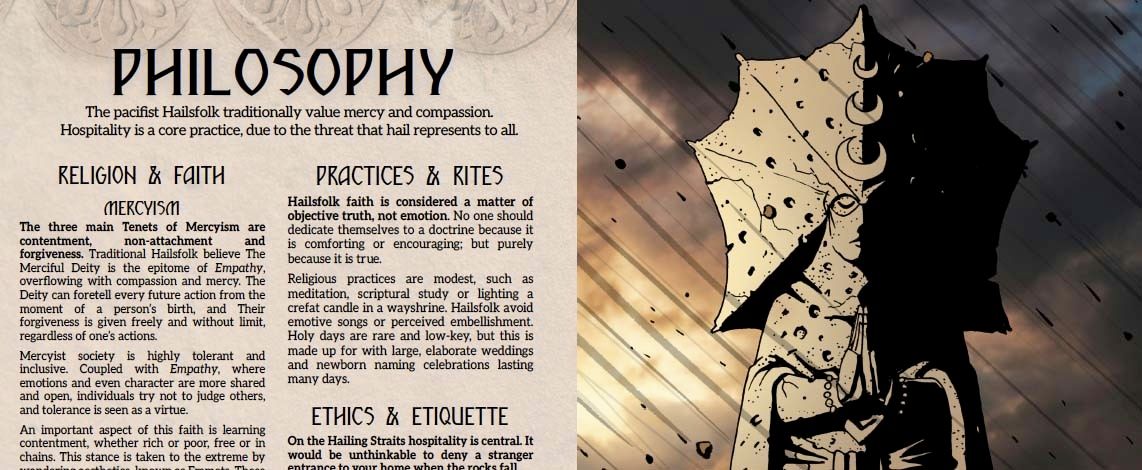 skiesofbelief's tweet image. DOWNLOAD THE PLAYERS GUIDE: Now available to download is the complete Player's Guide to the Hailing Straits setting as a PDF. 

Find it here: kickstarter.com/projects/beyon…

#ttrpg #rpg #roleplayinggame #tabletopRPG #indierpg