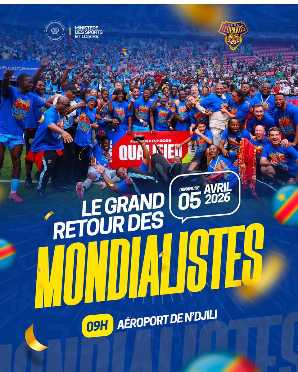 Ministère des Sports et Loisirs - RDC tweet media