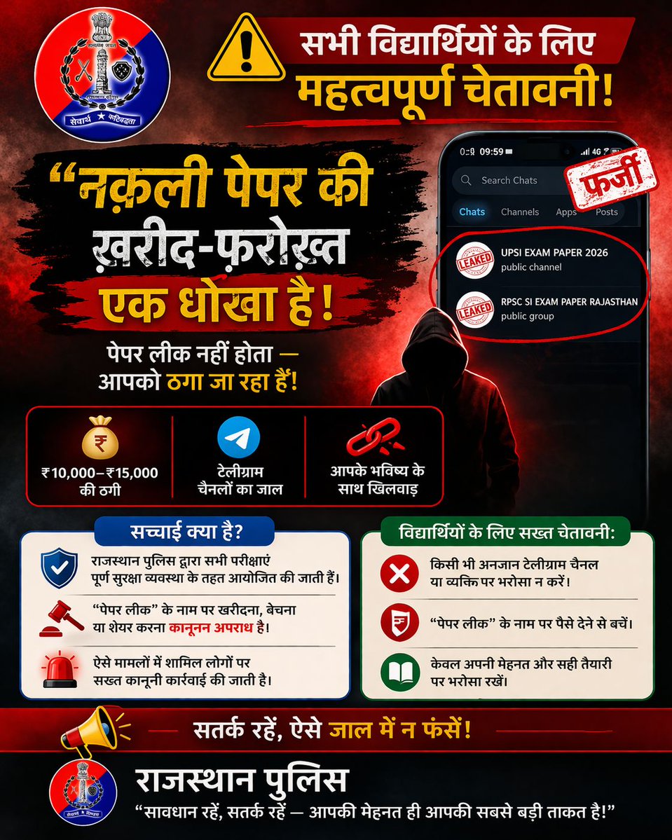 Rajasthan Police tweet media