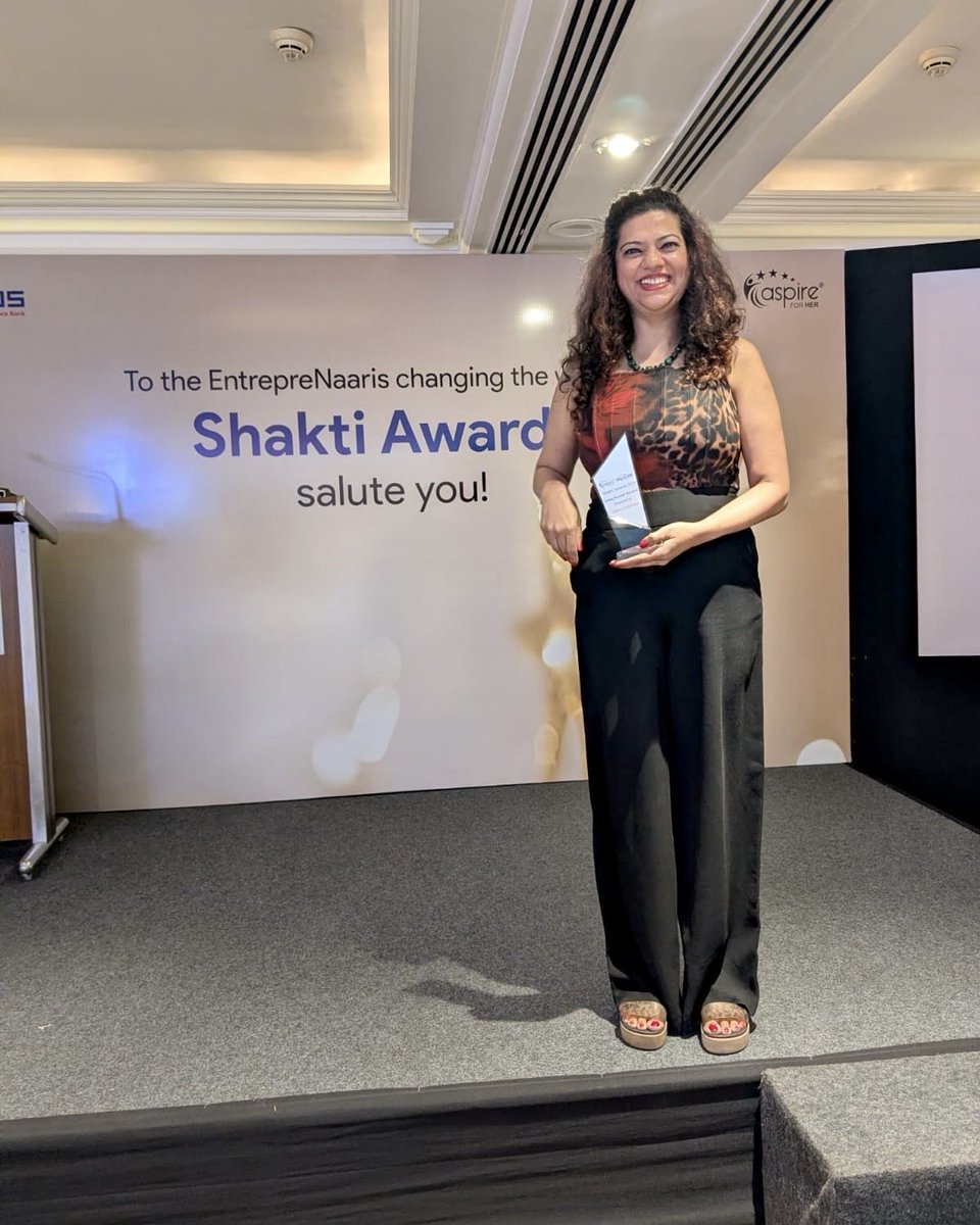 CBluencore's tweet photo. Honoured &amp; grateful for the Shakti Award “Going Beyond Borders” 🏆 
From India to the world, Bluencore Games creates spaces for dialogue, learning &amp; growth. 🌏🎲

#ShaktiAwards #BluencoreGames #WomenEntrepreneurs https://t.co/q7z9xzPznN
